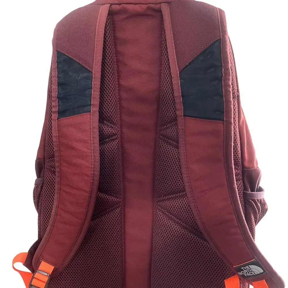 The North Face Haystack Unisex Book Bag Color Burgundy/Orange